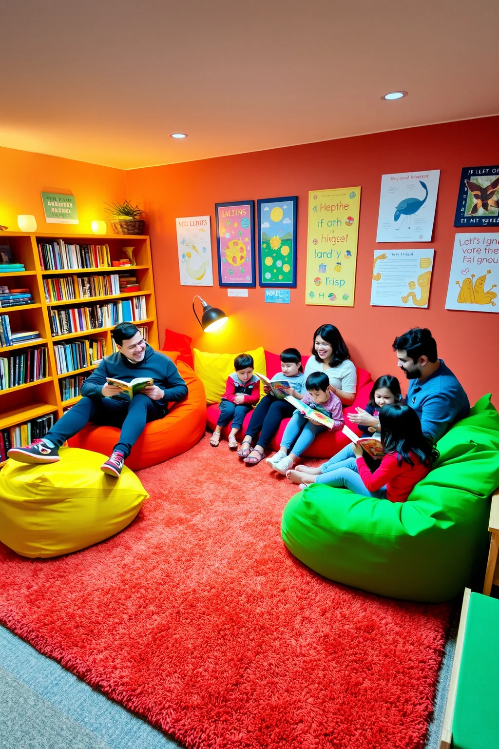 13. Family-Friendly Reading Nook
