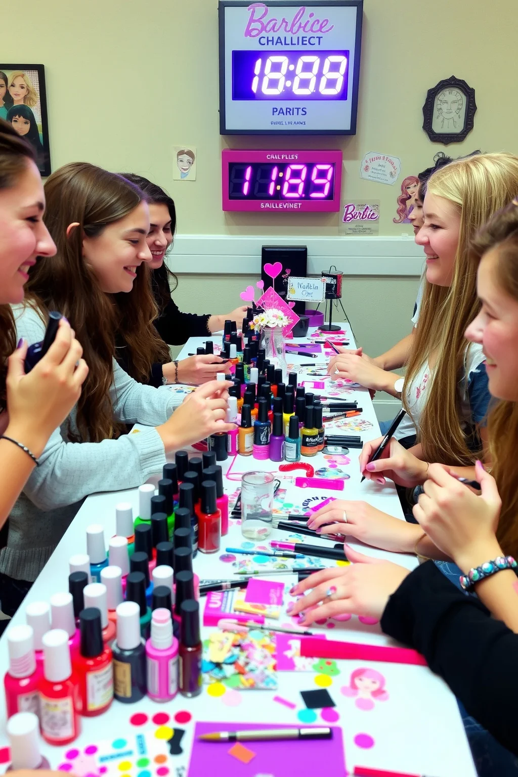 14. Barbie Nail Art Station