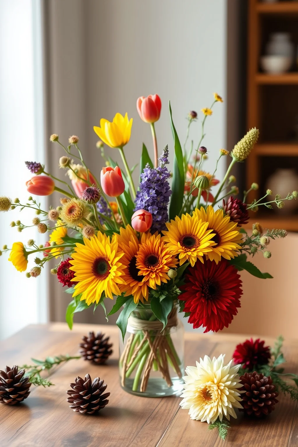 15. Wildflower Seasonal Centerpieces