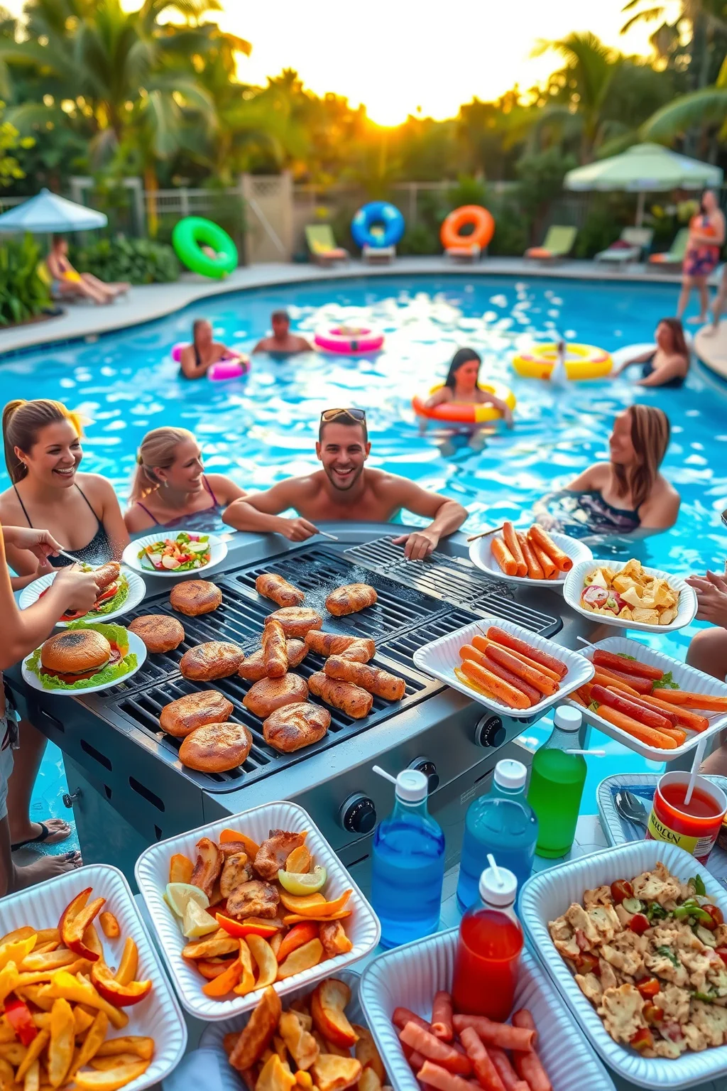 2. Poolside BBQ