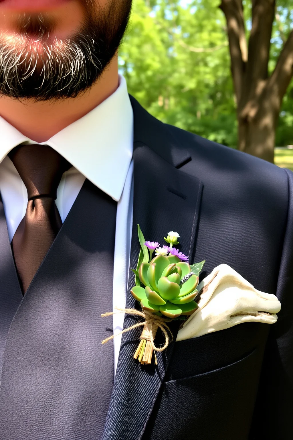 2. Succulent Boutonniere