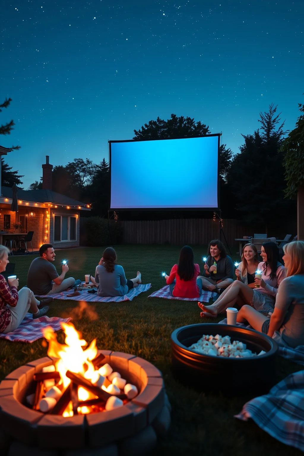 6. Outdoor Movie Night