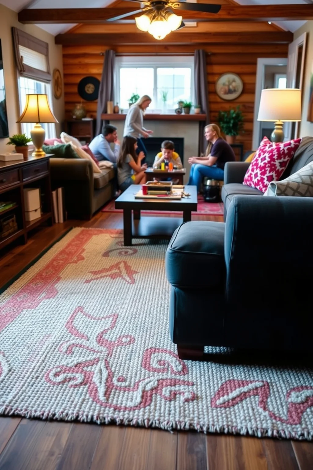 8. Layered Rugs