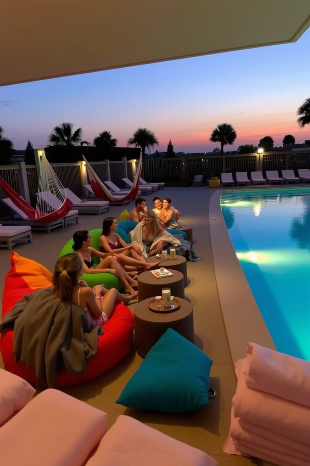 8. Poolside Lounge Area