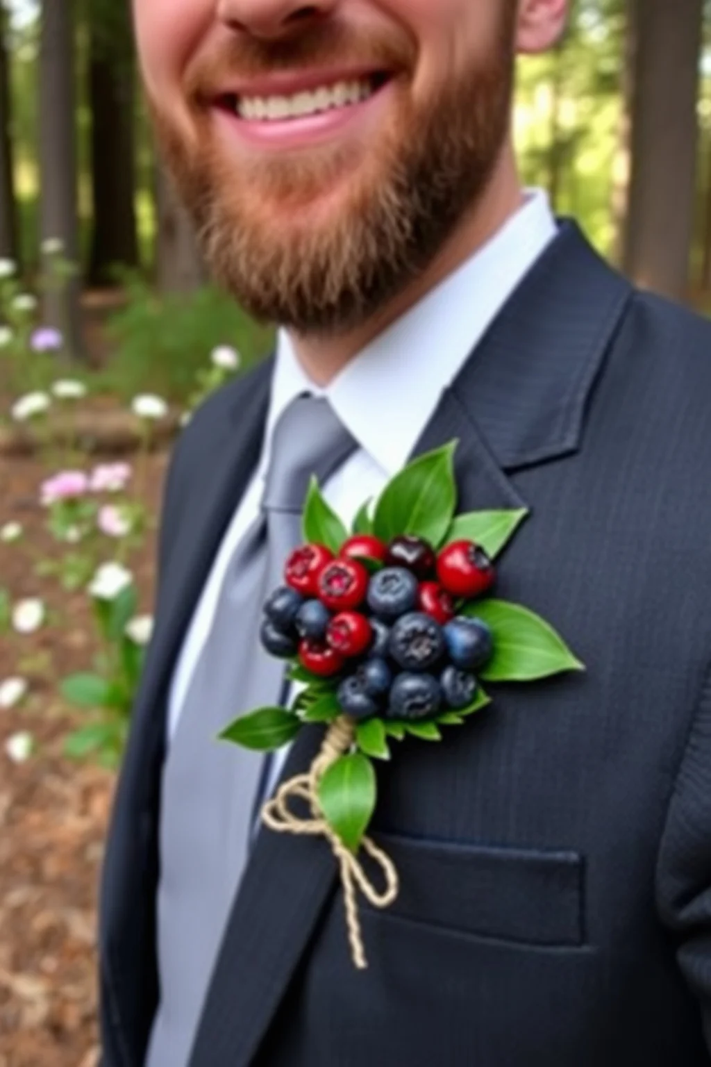 9. Berry Boutonniere